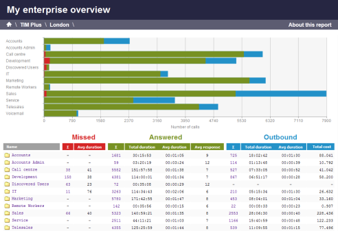 Enterprise Overview Report - Group level